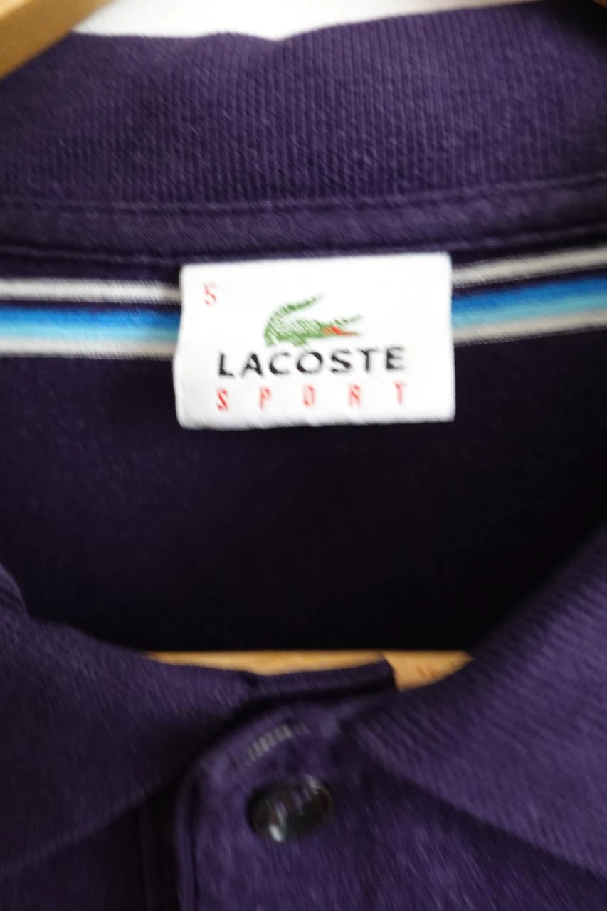 Polo Lacoste Sport de rayas azules talla L – photo 3